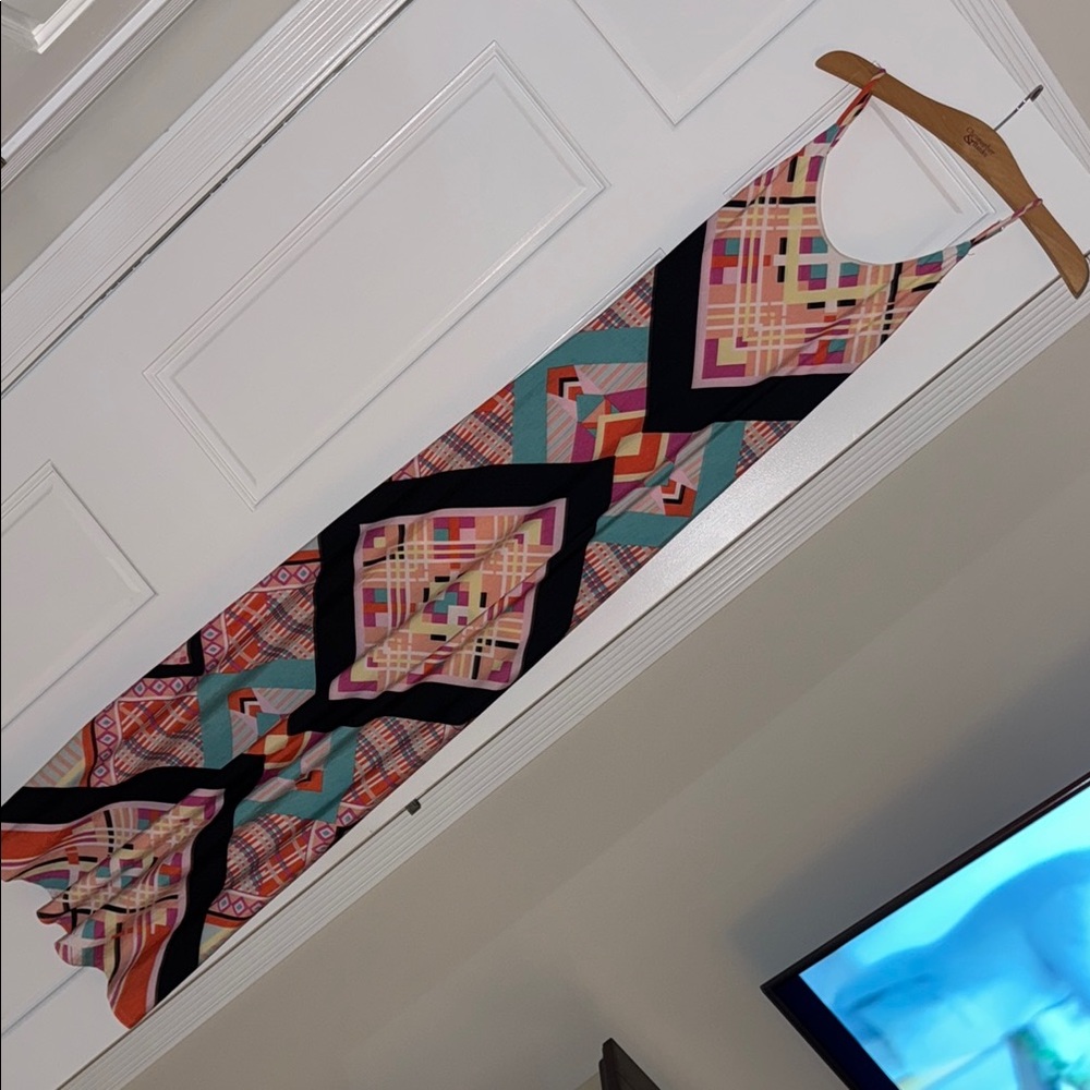 Colorful Geometric Maxi Dress